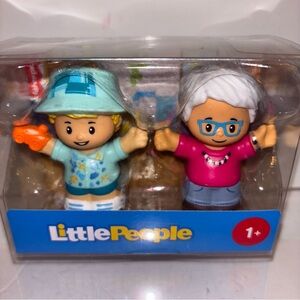 Fisher-Price Little People Grandma and Grandson 2-Pack figure set. NIB